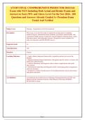 ATI RN Final Comprehensive Predictor 2026 Exit Exam with NGN &vert; 180 Questions &vert; Actual & Retake Exams &vert; Complete Study Guide with Rationales
