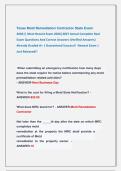 TEXAS MOLD LICENSING EXAMS COMPILATION&vert;&vert; MOST RECENT EXAMS