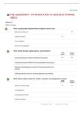 WGU D775 PRE-ASSESSMENT&colon; INTRODUCTION TO BUSINESS FINANCE &lpar;PBJO&rpar; QUESTIONS AND ANSWERS WITH COMPLETE SOLUTION &vert; LATEST 2026&sol;27 UPDATE