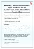 NU664C Exam 2&colon; Family Psychiatric Mental Health I 2026&sol;2027 &vert; Newly Released &vert; Actual Exam &vert; 60 Q&A with Rationales &vert; Regis College &vert; Guaranteed Pass - A&plus; Graded&NewLine;&NewLine;