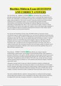 Bioethics Midterm Exam QUESTIONS &NewLine;AND CORRECT ANSWERS