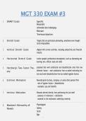 MGT 330 EXAM &num;3 &vert; QUESTIONS & ANSWERS &vert; COMPREHENSIVE MANAGEMENT STUDY GUIDE &vert; VERIFIED ANSWERS