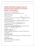 ARDMS OBGYN Mock Registry Exam A21&NewLine;samyramay Exam questions and answers&NewLine;Graded A&plus; latest update&NewLine;The Doppler tracing of the Ductus Venosus is&NewLine;Abnormal&comma; displays flow reversal indicated by flow peak at 'a'&NewLine;3 multiple choice options&NewLine;The d
