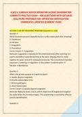 CLASS C SURFACE WATER OPERATOR LICENSE EXAMINATION &NewLine;COMPLETE PRACTICE EXAM &ndash; 400 QUESTIONS WITH DETAILED &NewLine;SOLUTIONS PREPARED FOR&colon; OPERATOR CERTIFICATION &NewLine;CANDIDATES UPDATED &lbrack;CURRENT YEAR&rsqb;