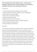 SOUTH CAROLINA REAL ESTATE APPRAISAL EXAM &ndash; QUESTIONS AND&NewLine;ANSWERS &vert; VERIFIED AND WELL DETAILED ANSWERS &vert; PLUS RATIONALES &vert;&NewLine;DOWNLOAD AND PASS &vert; LATEST EXAM UPDATE 2026&sol;2027