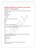 ARDMS OBGYN Exam questions and answers&NewLine;Graded A&plus; latest update&NewLine;What muscle group is most likely to be identified while imaging inferiorly at the&NewLine;level of the vagina&quest;&NewLine;-Iliopsoas&NewLine;-Psoas major&NewLine;-Rectus abdominis&NewLine;-Coccygeus&NewLine;-coccygeus&NewLine;What stimulates 