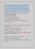 ICC California UST Service Technician Exam Newest 2024&sol;2025 &ndash; 300&plus; Actual Questions with Correct Detailed Answers &vert; Verified Q&A for UST Certification
