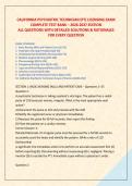 CALIFORNIA PSYCHIATRIC TECHNICIAN &lpar;PT&rpar; LICENSING EXAM &NewLine;COMPLETE TEST BANK &ndash; 2026-2027 EDITION &NewLine;ALL QUESTIONS WITH DETAILED SOLUTIONS & RATIONALES &NewLine;FOR EVERY QUESTION