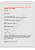 cardiovascular exam 3 360 Exam questions and answers&NewLine;grade A&plus; latest update&NewLine;base of heart&NewLine;wider side&comma; top of the heart&NewLine;apex of the heart&NewLine;bottom of the heart&NewLine;Point of maximum impulse &lpar;PMI&rpar;&NewLine;MOST BLOOD PUSHED THROUGH BODY- MAXIUMAL PLUSE&period;&NewLine;pericardium