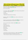 BUS2-130 Intro2Market Exam UPDATED &NewLine;QUESTIONS AND CORRECT ANSWERS