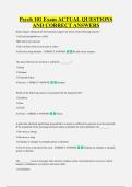 Psych 101 Exam ACTUAL QUESTIONS &NewLine;AND CORRECT ANSWERS