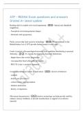 ATP - RESNA Exam questions and answers&NewLine;Graded A&plus; latest update&NewLine;Reading aids for people with visual impairment - - Optical aids &lpar;handheld&NewLine;magnifiers&rpar;&NewLine;- Nonoptical aids &lpar;enlarged print&comma; lamps&rpar;&NewLine;- Electronic aids &lpar;projectors&rpar;&NewLine;Public sources that fund 
