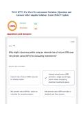 WGU D775 &vert; PA &vert; First Pre-assessment Variation &vert; Questions and Answers with Complete Solution &vert; Latest 2026&sol;27 Update