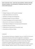 MGMT 3300 FINAL EXAM &ndash; QUESTIONS AND ANSWERS &vert; VERIFIED AND WELL&NewLine;DETAILED ANSWERS &vert; PLUS RATIONALES &vert; DOWNLOAD AND PASS &vert; LATEST&NewLine;EXAM UPDATE 2026&sol;2027