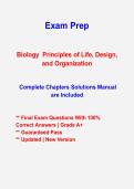 Biology Principles of Life&comma; Design & Organization Questions & Answers PDF &vert; Comprehensive Practice Test &vert; 2026&ndash;2027