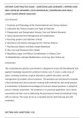 OSTOMY CARE PRACTICE EXAM &ndash; QUESTIONS AND ANSWERS &vert; VERIFIED AND&NewLine;WELL DETAILED ANSWERS &vert; PLUS RATIONALES &vert; DOWNLOAD AND PASS &vert;&NewLine;LATEST EXAM UPDATE 2026&sol;2027
