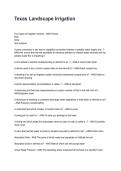 Texas Landscape Irrigation Questions with Clear Rationales &lpar;2026&sol;2027&rpar;