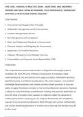 CIPS LEVEL 4 MODULE 8 PRACTICE EXAM &ndash; QUESTIONS AND ANSWERS &vert;&NewLine;VERIFIED AND WELL DETAILED ANSWERS &vert; PLUS RATIONALES &vert; DOWNLOAD&NewLine;AND PASS &vert; LATEST EXAM UPDATE 2026&sol;2027