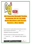 ACI CONCRETE FIELD TESTING EXAM COMPLETE PACKAGE DEAL