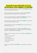 Wgu D351 Exam UPDATED ACTUAL &NewLine;QUESTIONS AND CORRECT ANSWERS