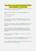 Wgu D351 Exam UPDATED QUESTIONS &NewLine;AND CORRECT ANSWERS