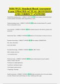 D184 WGU Standard-Based Assessment &NewLine;Exam UPDATED ACTUAL QUESTIONS &NewLine;AND CORRECT ANSWERS