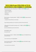 WGU D184 Exam UPDATED ACTUAL &NewLine;QUESTIONS AND CORRECT ANSWERS