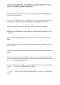 NES Elementary Education Subtest &num;1 Exam Questions with 100&percnt; Correct Answers &vert; Verified &vert; Updated &lpar;Actual Exam&rpar;&NewLine;