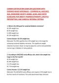 CSOWM CERTIFICATION EXAM 200 QUESTIONS WITH EVIDENCE-BASED RATIONALES &ndash; COVERING ALL AACE&sol;ACE&comma; ADA&comma; ENDOCRINE SOCIETY&comma; ASMBS&comma; ACSM&comma; AND USPSTF GUIDELINES FOR OBESITY PHARMACOTHERAPY&comma; LIFESTYLE PRESCRIPTION&comma; AND SURGICAL REFERRAL CRITERIA 