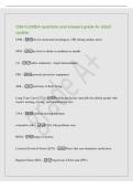 CNA FLORIDA questions and answers grade A&plus; latest&NewLine;update&NewLine;DNR - do not resuscitate meaning no CPR during cardiac arrest&NewLine;NPO - no food or drink or medicine by mouth&NewLine;CC - cubic centimeter - liquid measurement&NewLine;PPE - personal protective equipment&NewLine;ADL - a