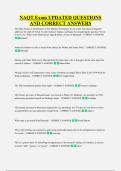 NAQT Exam UPDATED QUESTIONS &NewLine;AND CORRECT ANSWERS