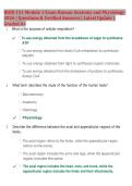 BIOD 151 Module 1 Exam Human Anatomy and Physiology 2026&sol;2027 &vert; Questions & Verified Answers &vert; Latest Update &vert; Graded A&plus;