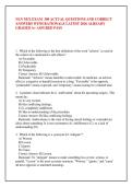 NLN NEX EXAM  300 ACTUAL QUESTIONS AND CORRECT &NewLine;ANSWERS WITH RATIONALE LATEST 2026 ALREADY &NewLine;GRADED A&plus; ASSURED PASS