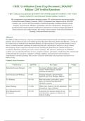 CRPC Certification Exam 2026-2027 QUESTIONS AND ANSWERS ALREADY GRADED A&plus;&period; 100&percnt; Verified&NewLine;Solutions &vert; Updated Per Latest Retirement Planning Guidelines &vert; Graded A&plus;
