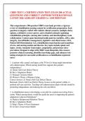 CRRN TEST 1 &lpar;CERTIFICATION TEST&rpar; EXAM 200 ACTUAL &NewLine;QUESTIONS AND CORRECT ANSWERS WITH RATIONALE &NewLine;LATEST 2026 ALREADY GRADED A&plus; ASSURED PASS &NewLine;