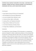 CERTIFIED TEXAS CONTRACT DEVELOPER &lpar;CTCD&rpar; EXAM &ndash; QUESTIONS AND&NewLine;ANSWERS &vert; VERIFIED AND WELL DETAILED ANSWERS &vert; PLUS RATIONALES &vert;&NewLine;DOWNLOAD AND PASS &vert; LATEST EXAM UPDATE 2026&sol;2027