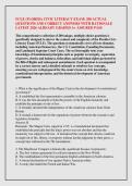FCLE EXAM 2026&colon; 200 ACTUAL Questions with Correct Answers & Detailed Rationales &vert; Florida Civic Literacy Exam Test Prep