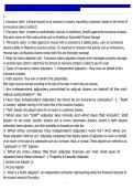 Insurance Claims Adjusting &vert; Complete Study Guide&comma; Practice Questions & Verified Answers