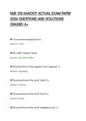 NUR 376 KAHOOT ACTUAL EXAM PAPER&NewLine;2026 QUESTIONS AND SOLUTIONS&NewLine;GRADED A&plus;