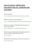 NUR 376 KAHOOT CERTIFICATION&NewLine;EVALUATION 2026 FULL QUESTIONS AND&NewLine;SOLUTIONS