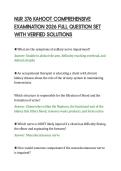 NUR 376 KAHOOT COMPREHENSIVE&NewLine;EXAMINATION 2026 FULL QUESTION SET&NewLine;WITH VERIFIED SOLUTIONS