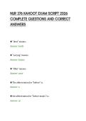 NUR 376 KAHOOT EXAM SCRIPT 2026&NewLine;COMPLETE QUESTIONS AND CORRECT&NewLine;ANSWERS&NewLine;