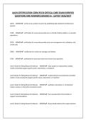 AACN CERTIFICATION CCRN&vert;PCCN CRITICAL CARE EXAM&vert;VERIFIED QUESTIONS AND ANSWERS&vert;GRADED A&plus; &vert;LATEST 2026&sol;2027&NewLine;&NewLine;