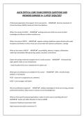 AACN CRITICAL CARE EXAM&vert;VERIFIED QUESTIONS AND ANSWERS&vert;GRADED A&plus; &vert;LATEST 2026&sol;2027