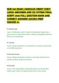 NUR 505 EXAM 3 MODULES HEENT CHEST&NewLine;LUNGS ABDOMEN AND GU SYSTEMS FINAL&NewLine;SCRIPT 2026 FULL QUESTION BANK AND&NewLine;CORRECT ANSWERS SUCCESS PREP&NewLine;GRADED A&plus;