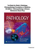 Rubin's Pathology&colon; Clinicopathologic Foundations of Medicine 7th Edition Test Bank &vert; Strayer &vert; Pathology & Medicine Exam Prep