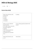 HESI A2 Biology 2025 Flashcards &vert; Nursing Entrance Exam Biology Study Material