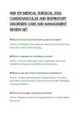 NUR 1211 MEDICAL SURGICAL 2026&NewLine;CARDIOVASCULAR AND RESPIRATORY&NewLine;DISORDERS CARE AND MANAGEMENT&NewLine;REVIEW SET