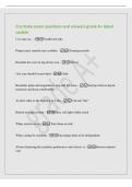 Cna State exam questions and answers grade A&plus; latest&NewLine;update&NewLine;Use cane on&period;&period;&period; - Unaffected side&NewLine;Proper nasal cannula care includes - Cleaning nostrils&NewLine;Resident has sore