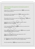 CNA State Exam 60 questions and answers grade A&plus;&NewLine;latest update&NewLine;Primary role of a Certified Nursing Assistant &lpar;CNA&rpar; - To provide direct&NewLine;patient care under supervision&NewLine;Who supervises a CNA during their work&quest; - A registered nurse &lpar;RN&rpar; or&NewLine;licensed practi